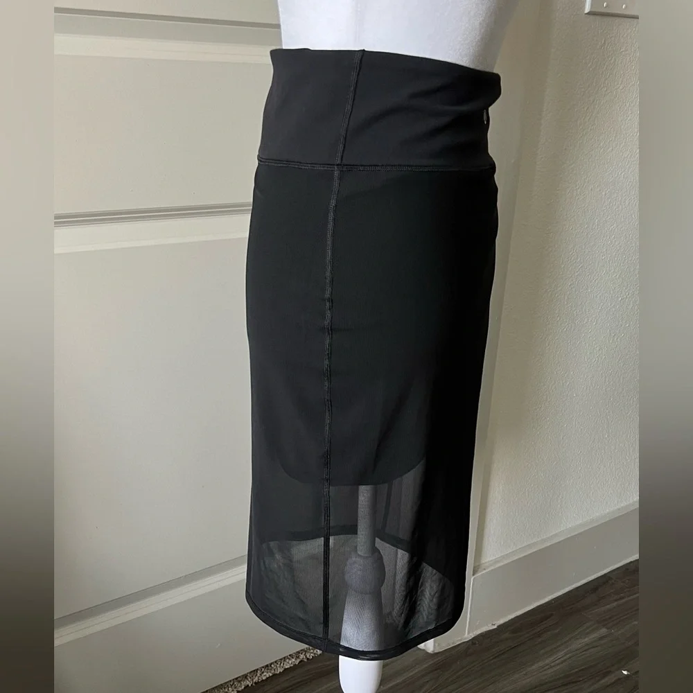Lululemon Athletica lab Black mini and Midi Pencil Skirt